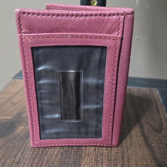 Gucci Rosso Ancora red and pink card/id Bifold Holder - Picture 3 of 12